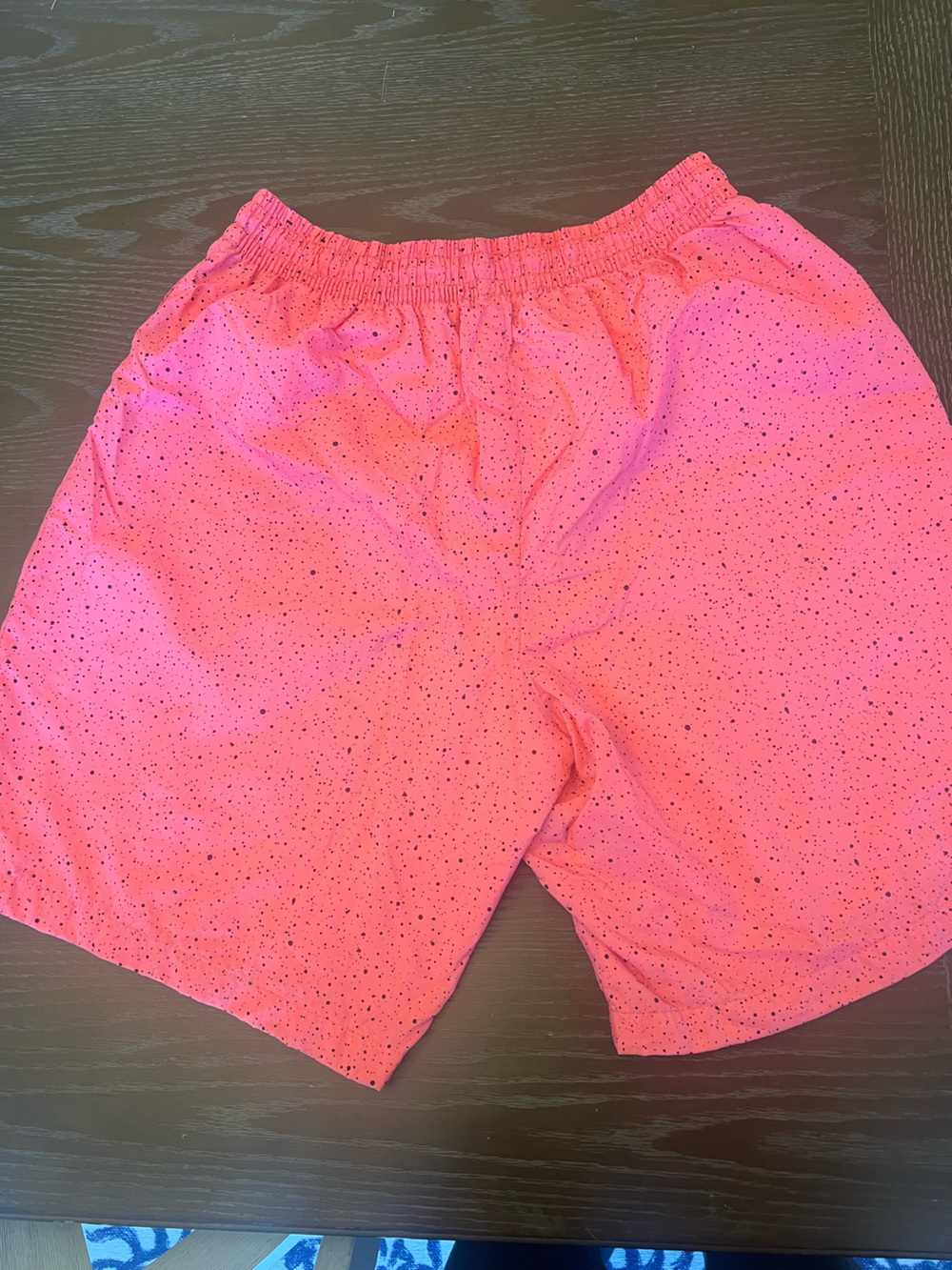 Jordan Pink Swim Shorts with Black Speckle and Red Jumpman - Picture 4 of 4